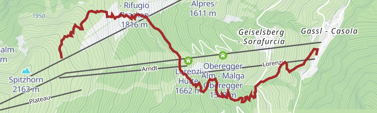 Route map: Gassl Trail